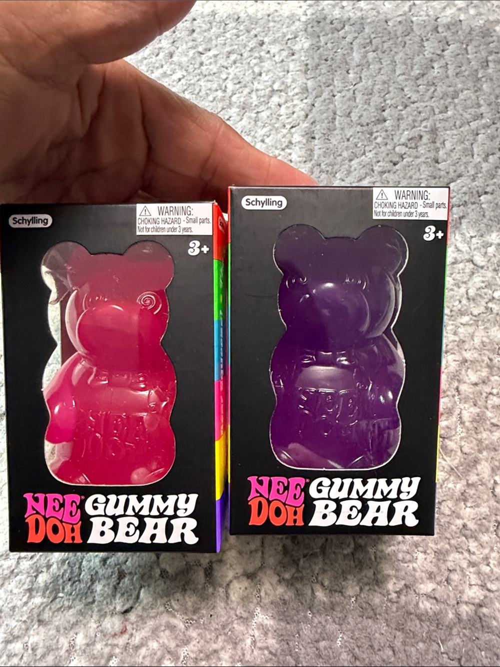 Nee Doh Gummy Bear Kids Toy - Pink & Purple